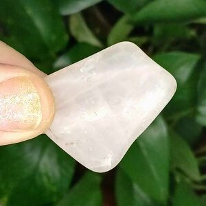 Semi-Polished Rose Quartz - 1.5x1.25" - Jewelry Making Worry Stone